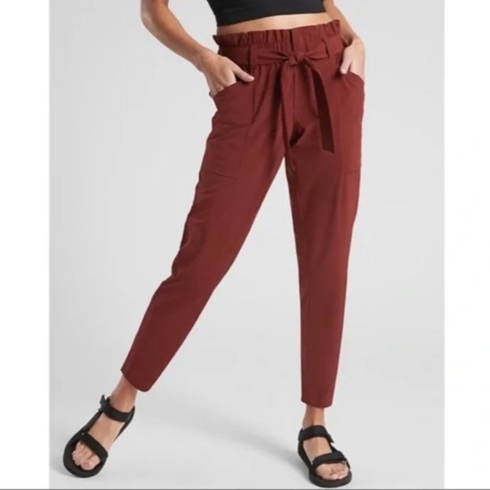 Athleta | Skyline Pant Rust Paperbag Sz 10T 292915-07